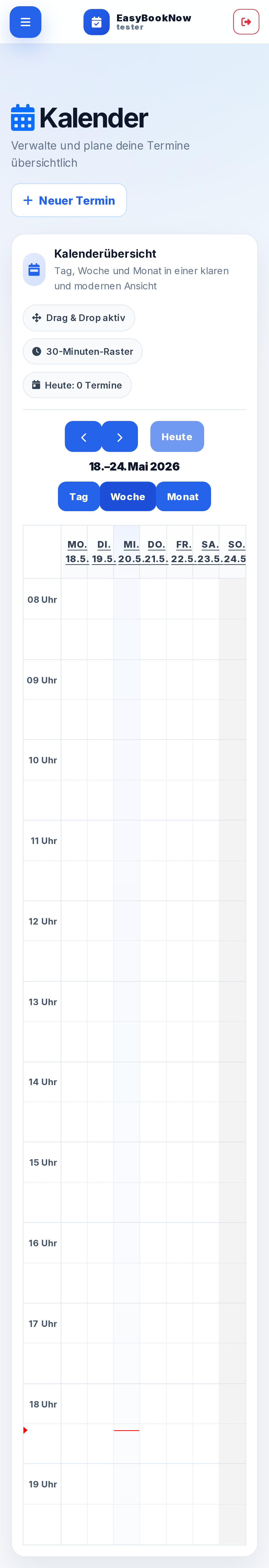 Mobile Kalender
